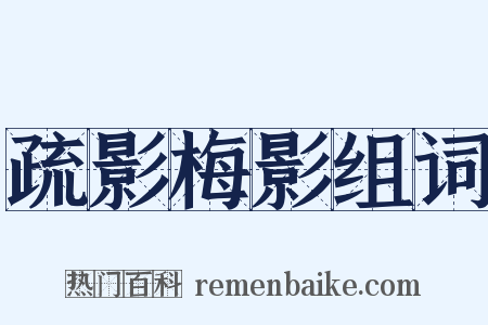 疏影梅影组词是什么意思的图片